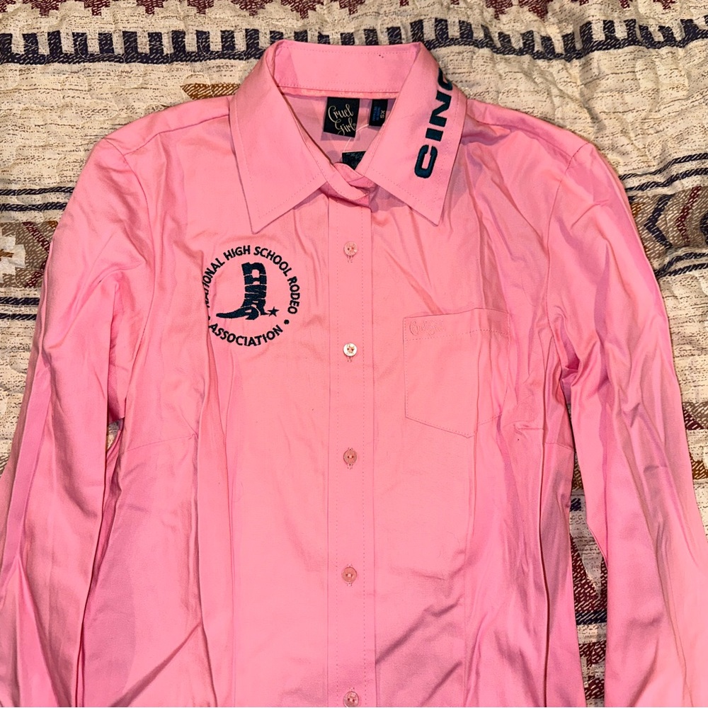 XS Cruel Girl NHSRA Rodeo Button Up Shirt